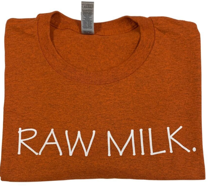 Raw Milk T-Shirt : Sizes S-3XL